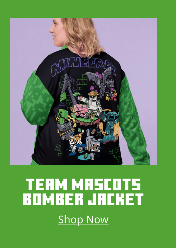 Minecraft Bomber Jacket Mascot