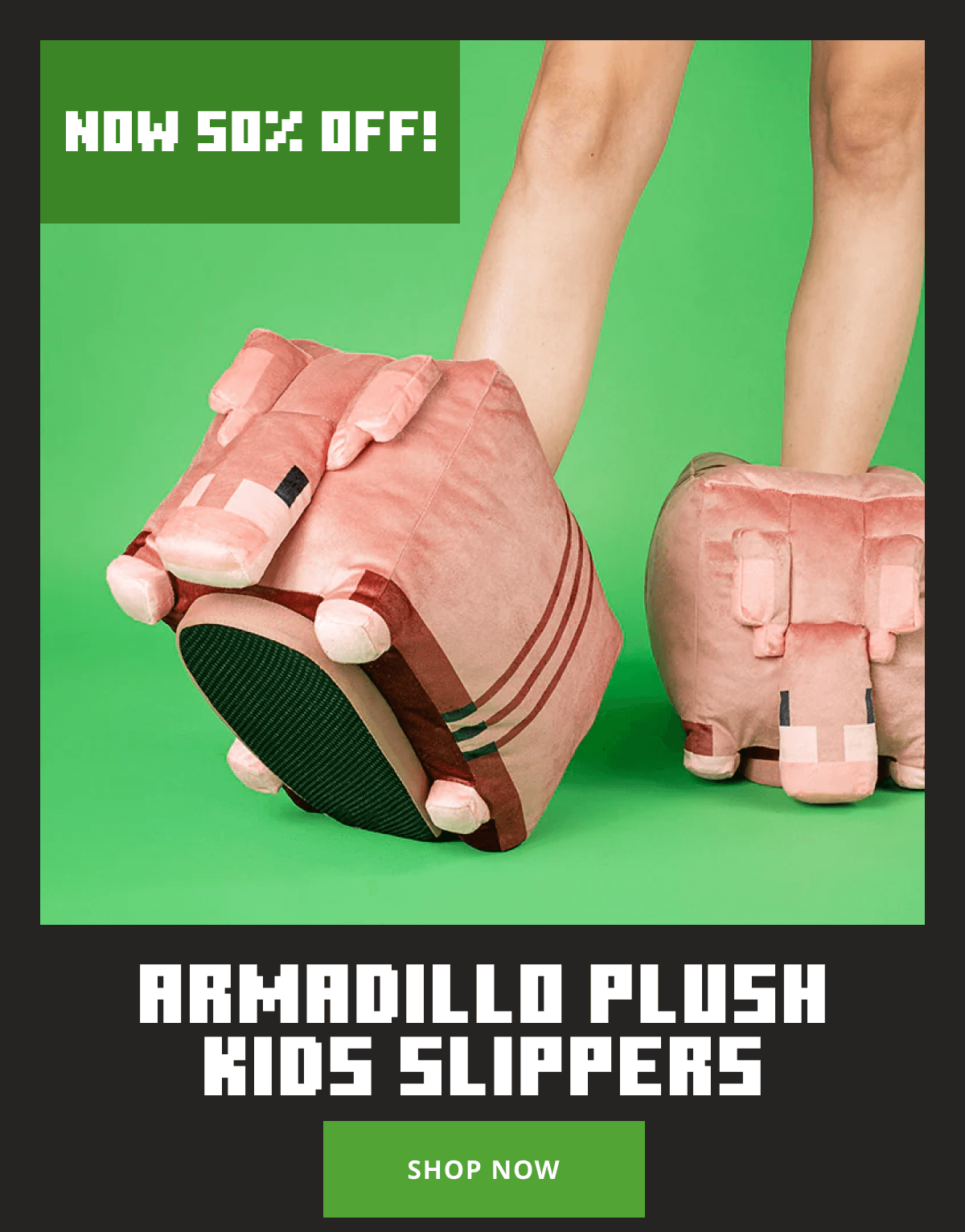 Kids Armadillo Slippers
