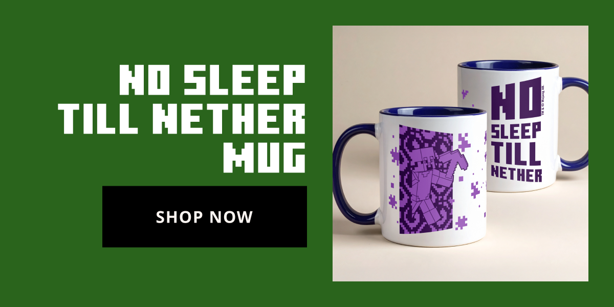 Minecraft No Sleep Till Nether Two-Tone Mug