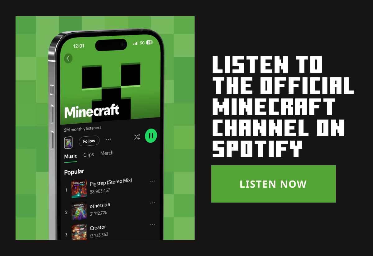 Listen to the Official Minecraft Channel on Spotify