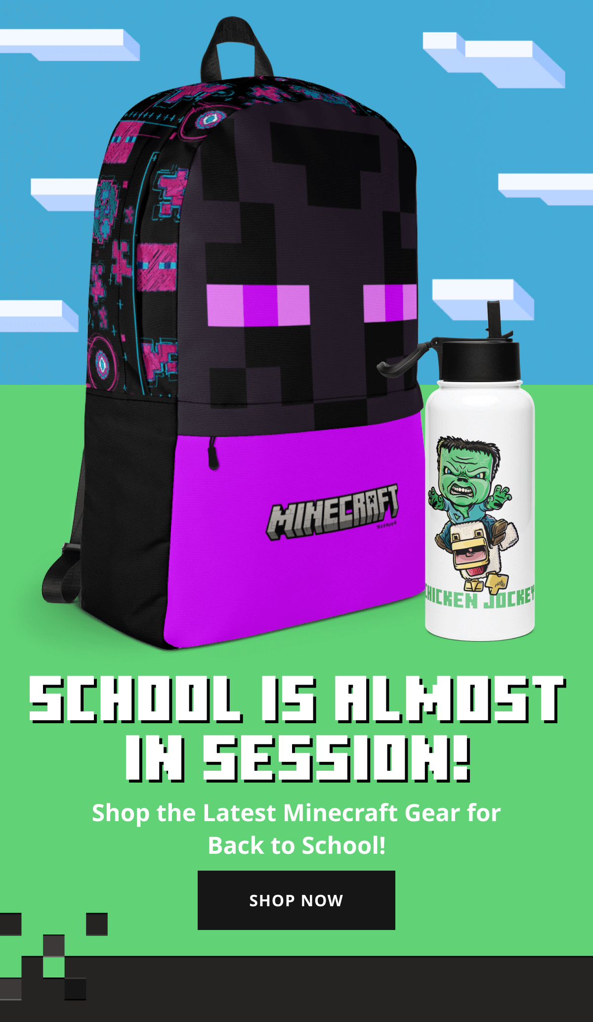 Shop the latest Minecraft Gear for Back to School