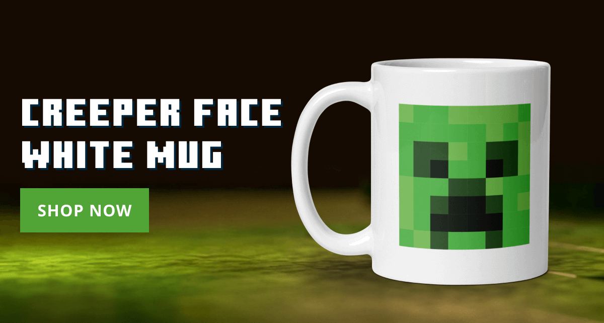 Creeper Face White Mug