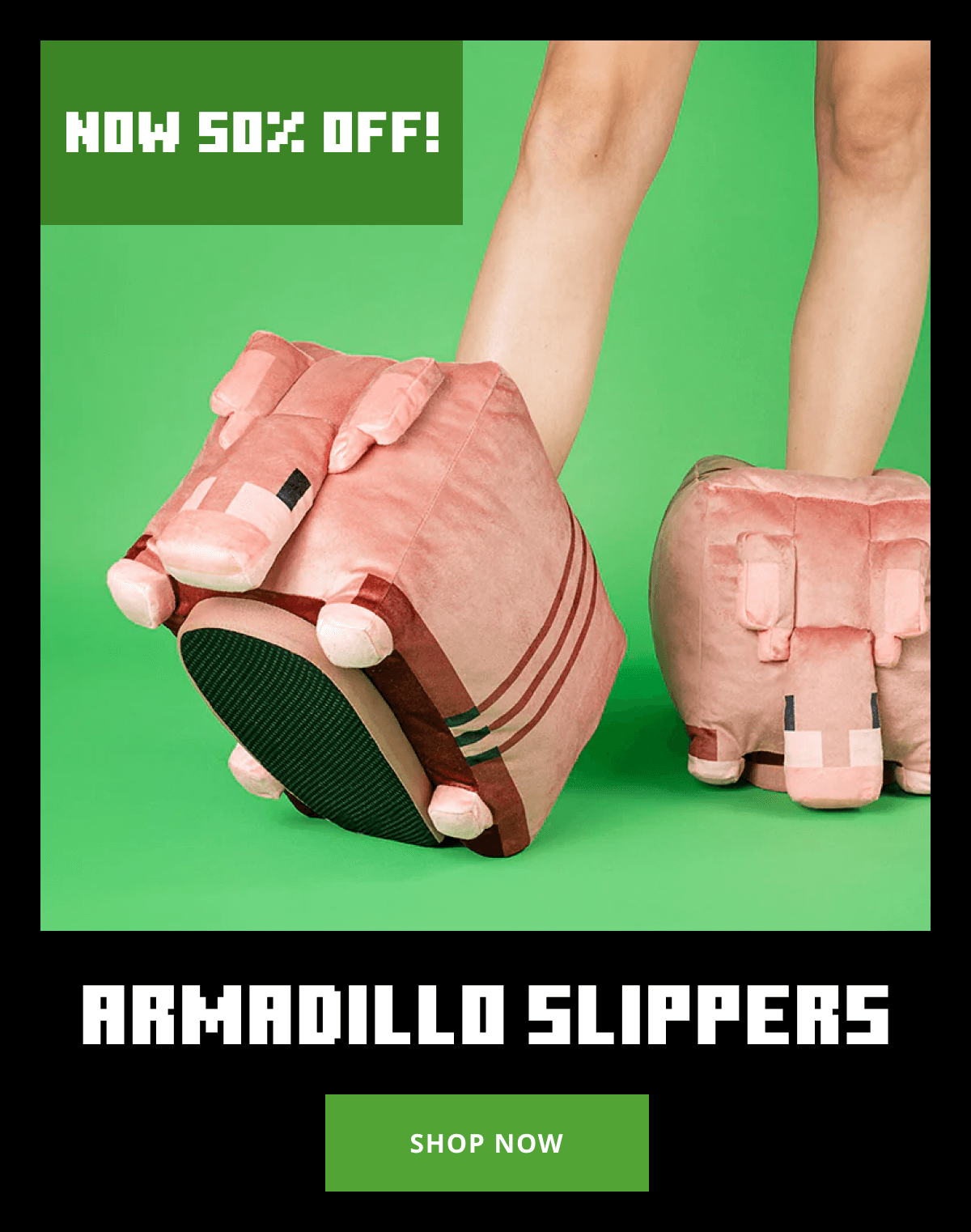 Armadillo Slippers 50% off
