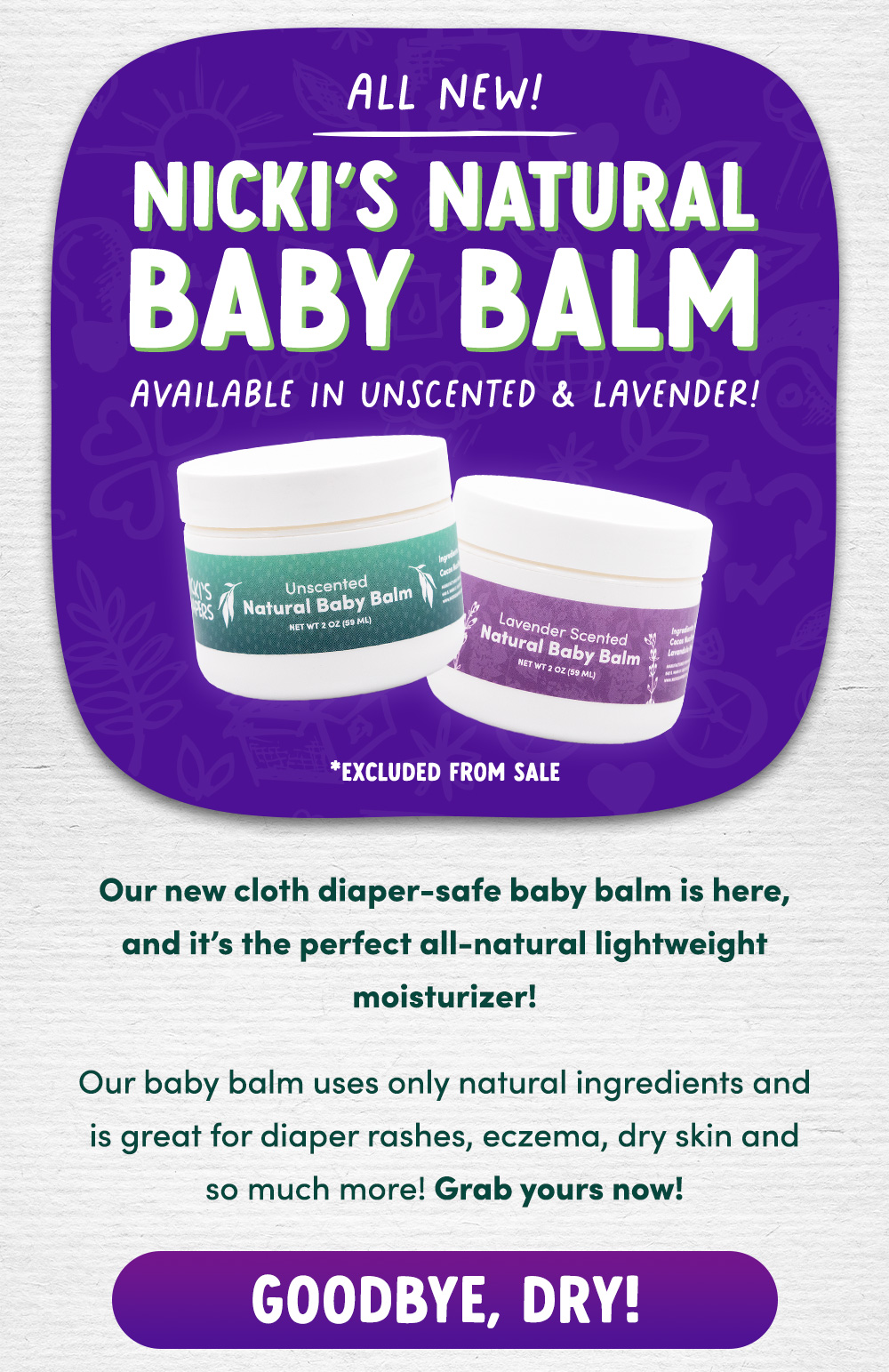The ULTIMATE Baby Balm Nicki's Diapers