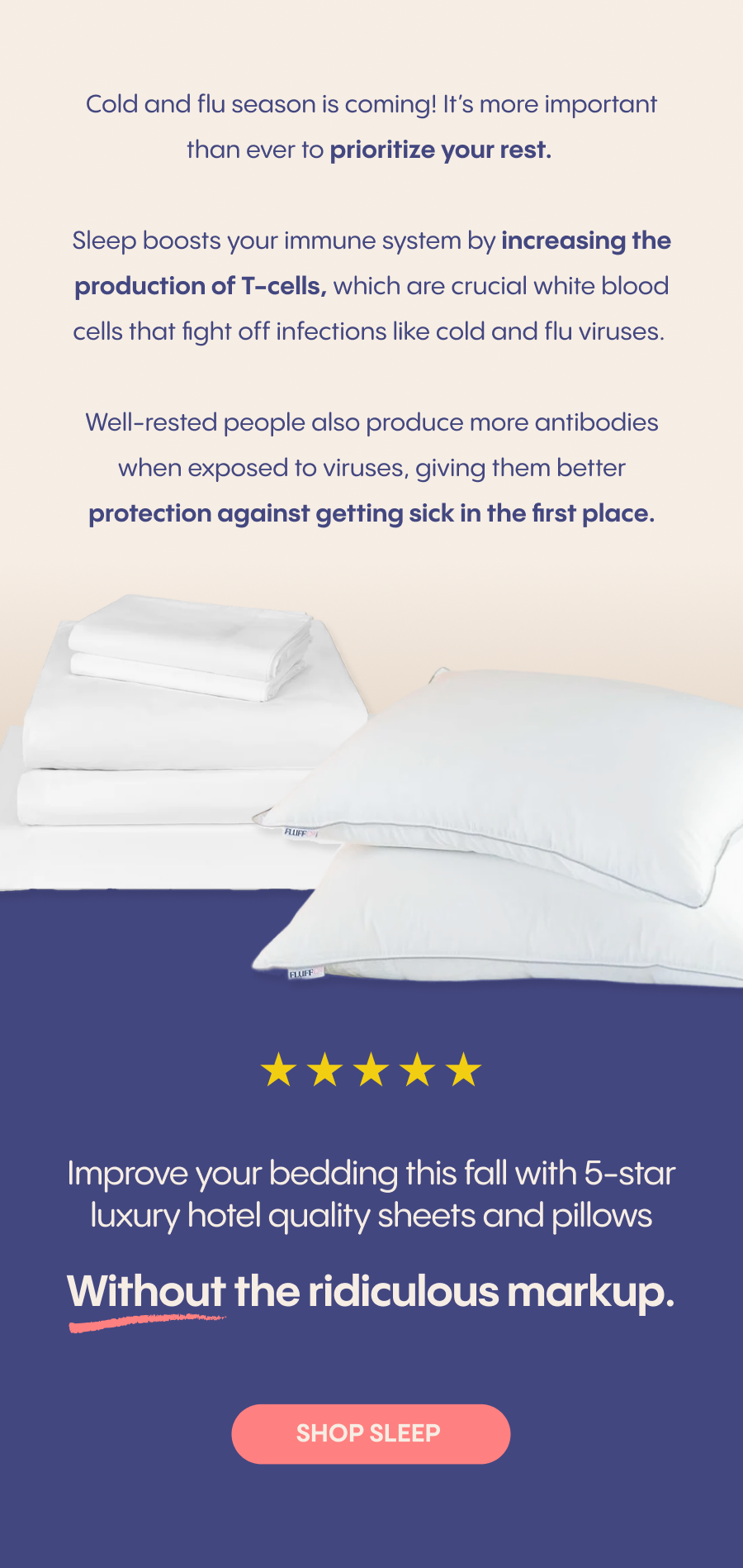 beat sickness with sleep