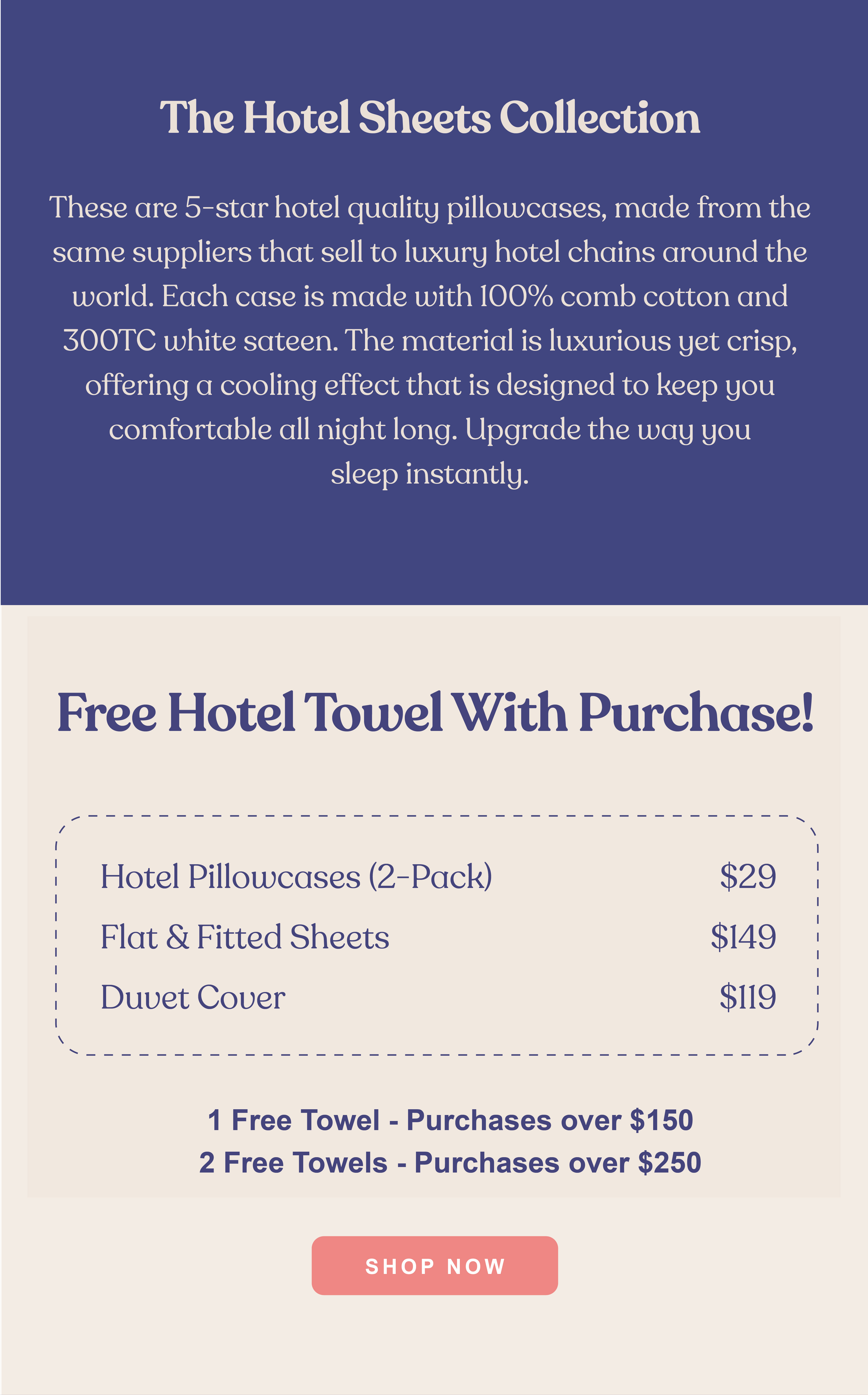 The Hotel Sheets Collection