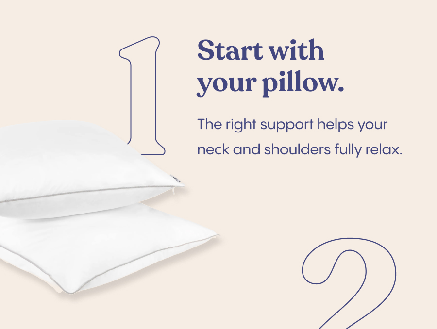 Start with your pillow. The right support helps your neck and shoulders fully relax. Choose breathable bedding. Temperature affects how often you wake up. Create consistency. Comfort you look forward to helps signal it's time to rest.  You don't need a full bedroom makeover. Just better pieces where it counts. Enjoy 20% OFF FluffCo sleep essentials and build a setup that works with your body, not against it.