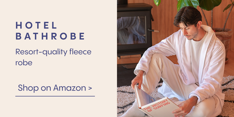 hotel  bathrobe resort-quality fleece robe