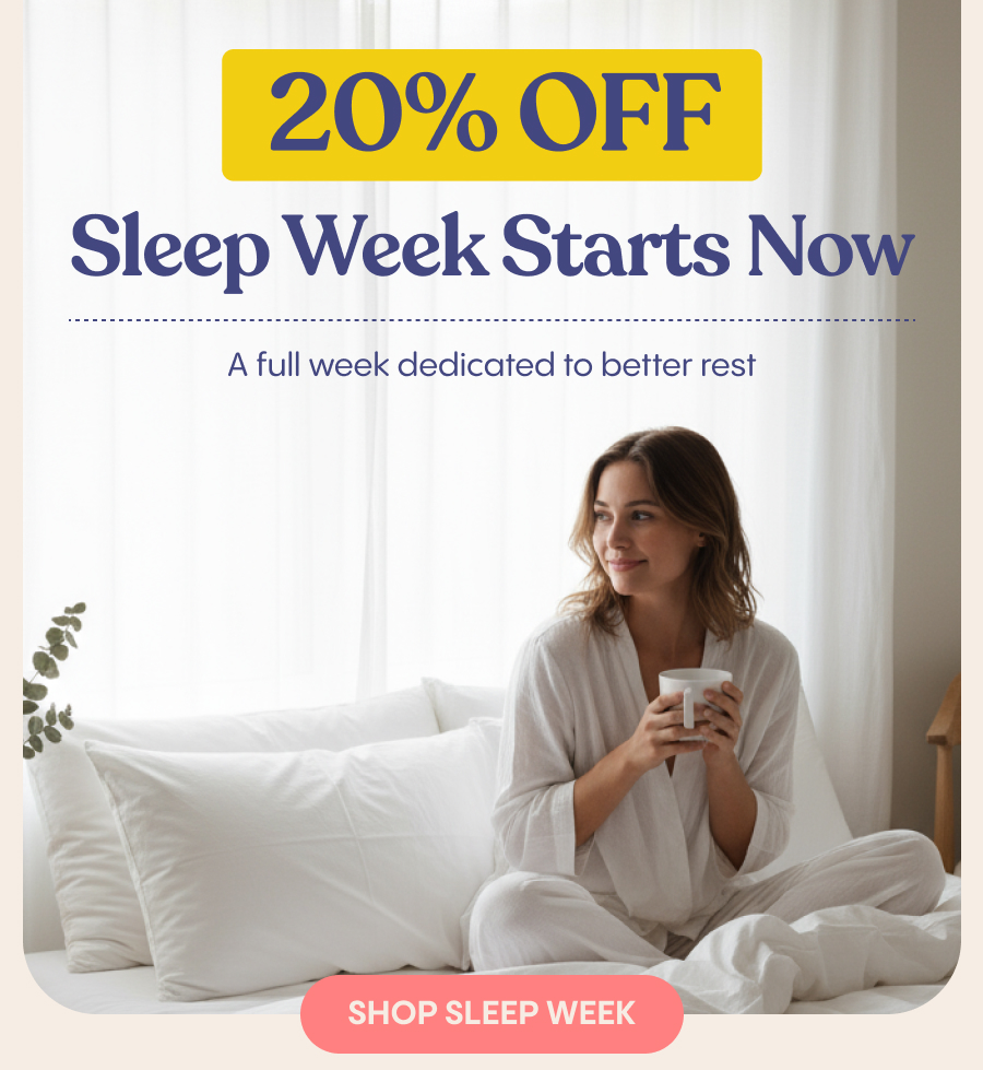 Sleep Week is your reminder to pause.  Rest is how you support your health, your mood, and the way you show up for others. That's why FluffCo creates hotel-quality bedding designed for deeper, more consistent sleep at home.  Image: Serene bedroom, soft neutrals, morning light.  This Sleep Week, treat yourself to the comfort that helps you wake up feeling like yourself again.  Celebrate Sleep Week!