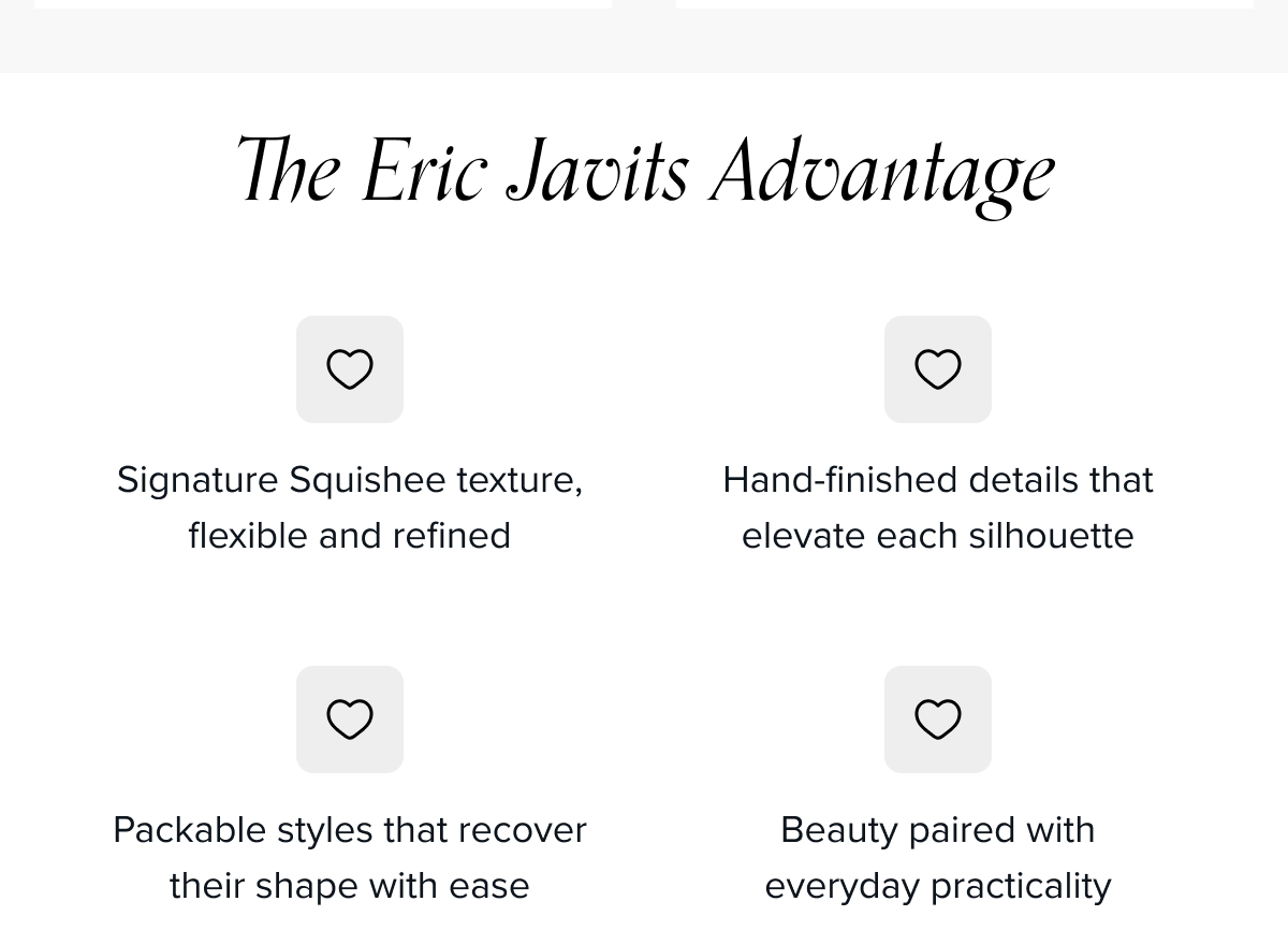 The Eric Javits Advantage