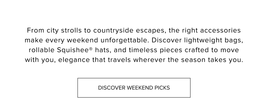Discover Weekend Picks