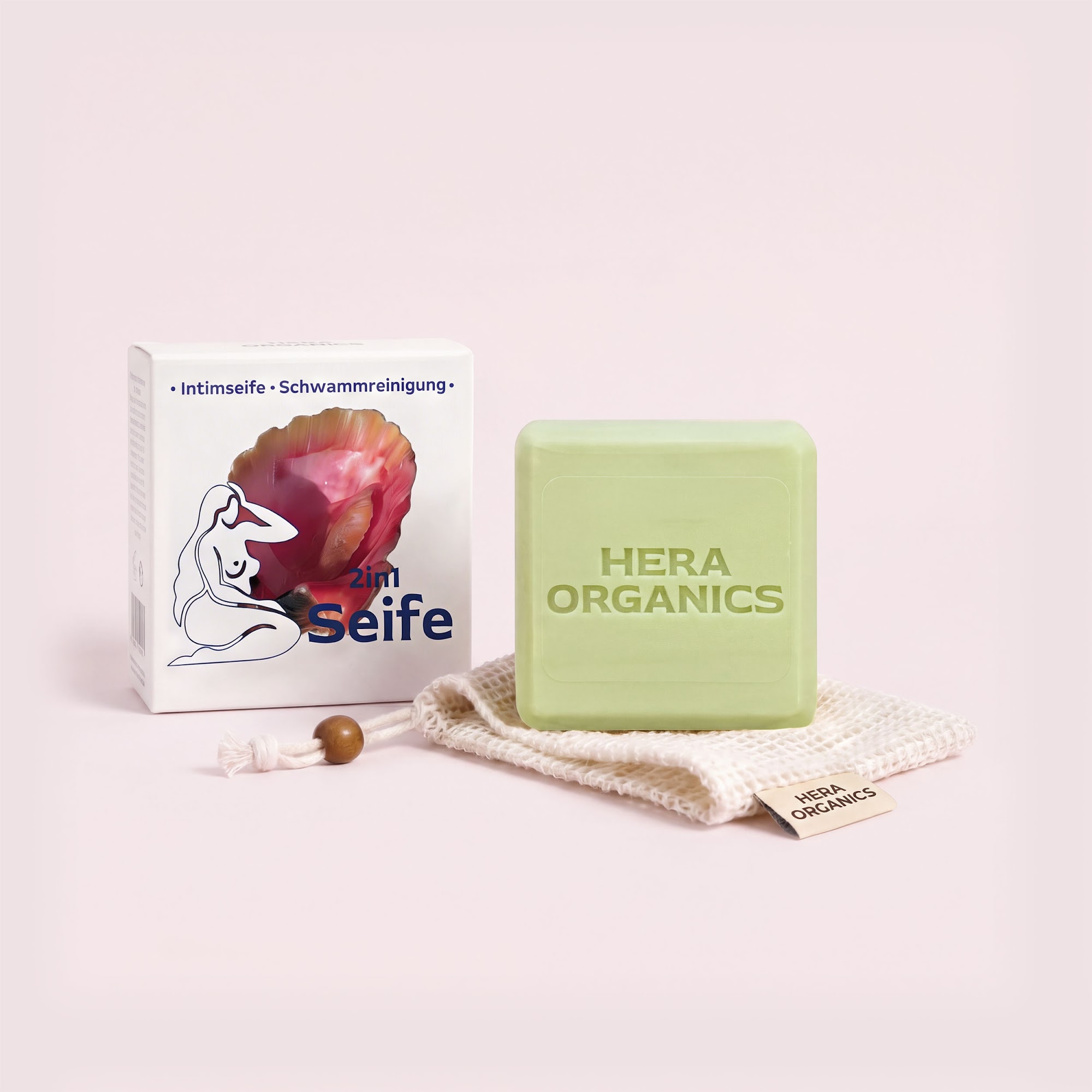 HERA 2-in-1 Intimseife & Schwammreinigung