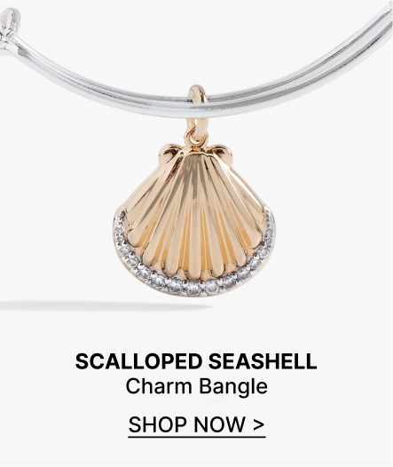 Scallop Seashell Charm Bangle | Shop Now