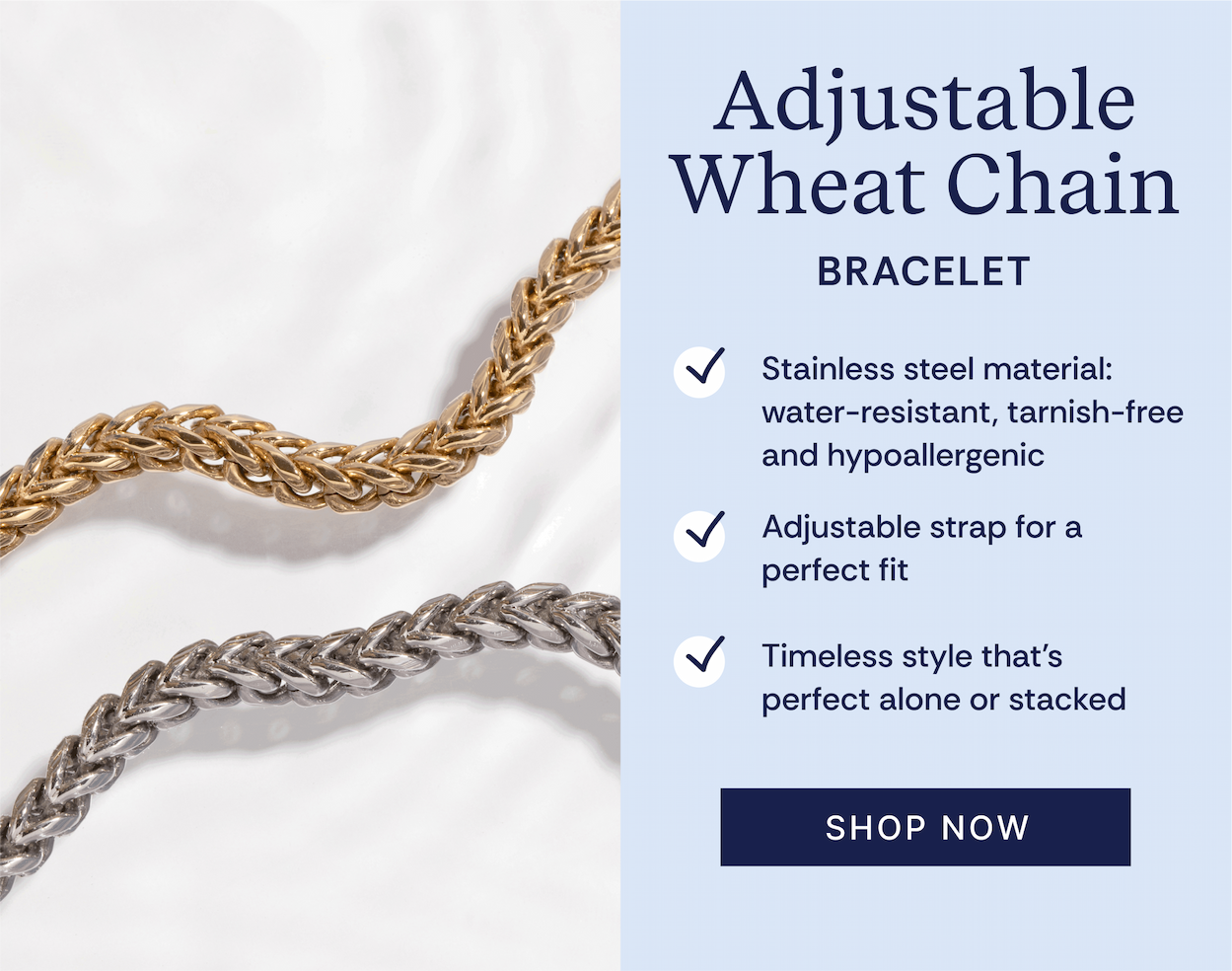 Adjustable Wheat Chain | SHOP NOW