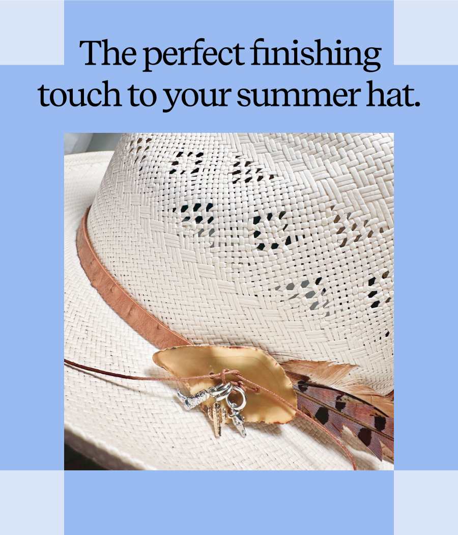 The perfect finishing touch to your summer hat.