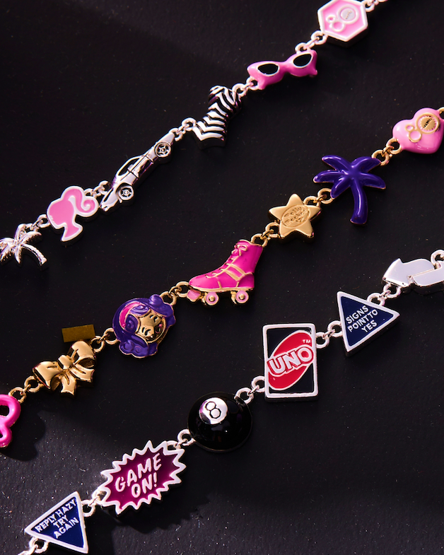 Now she walks through life like it's her runway. Celebrate 80 years of play with 3 timeless bracelets featuring your childhood faves.