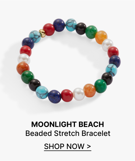Moonlight Beach Beaded Stretch Bracelet | Shop Now