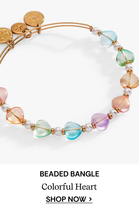 Colorful Heart Beaded Bangle | SHOP NOW