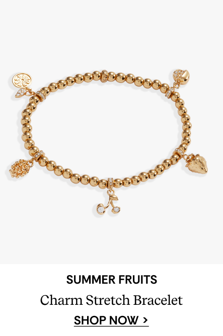 Summer Fruits Charm Stretch Bracelet | SHOP NOW