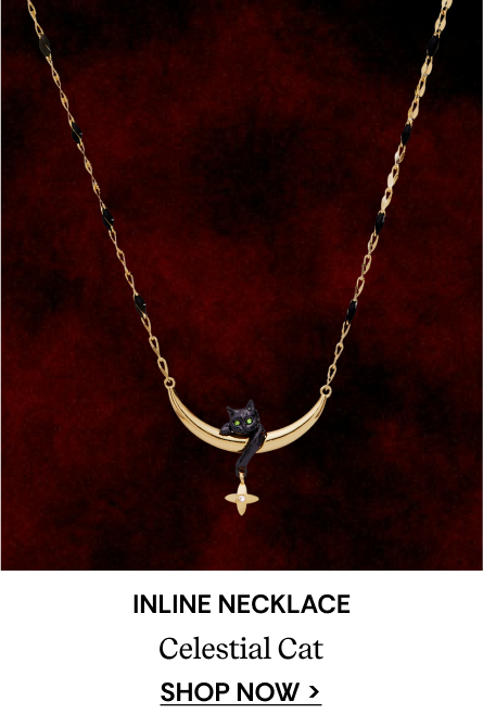 Celestial Cat Inline Necklace | SHOP NOW