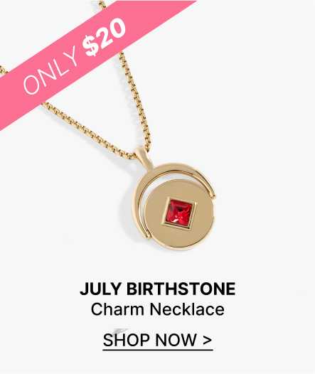 July Birthstone Charm Necklace | Shop Now