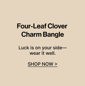 Four Leaf Clover Charm Bangle | SHOP NOW