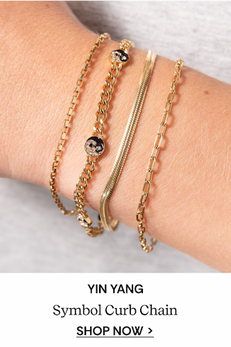 Yin Yang Curb Chain Bracelet | SHOP NOW