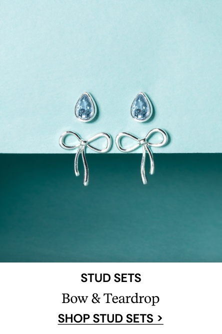 Bow & Teardrop Stud Earring Set | SHOP NOW
