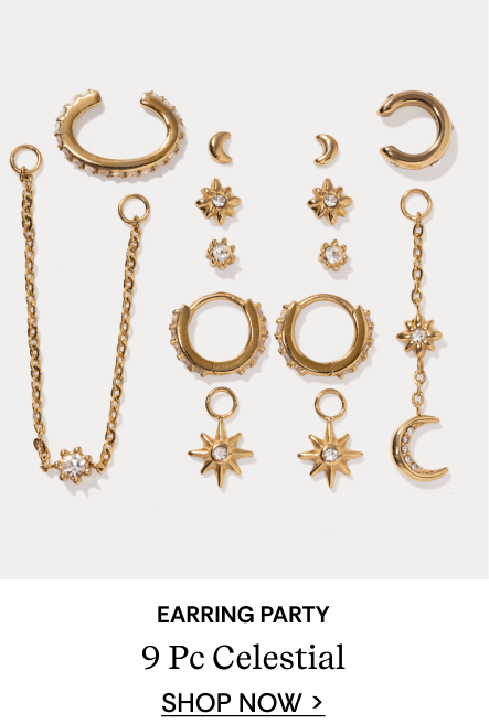 Celestial Stackable 9 Piece Earring Set | SHOP NOW