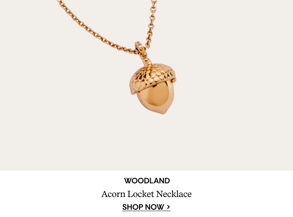 Woodland Acorn Locket Necklace | SHOP NOW