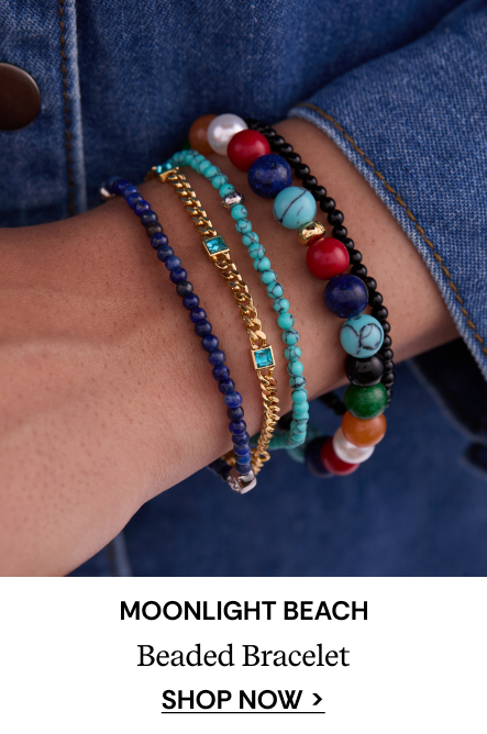 Moonlight Beach Beaded Stretch Bracelet | SHOP NOW