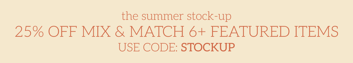 Summer stock-up promo code