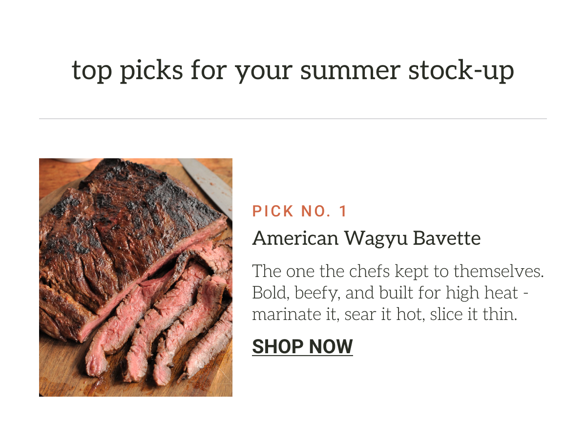 Pick 1 American Wagyu Bavette