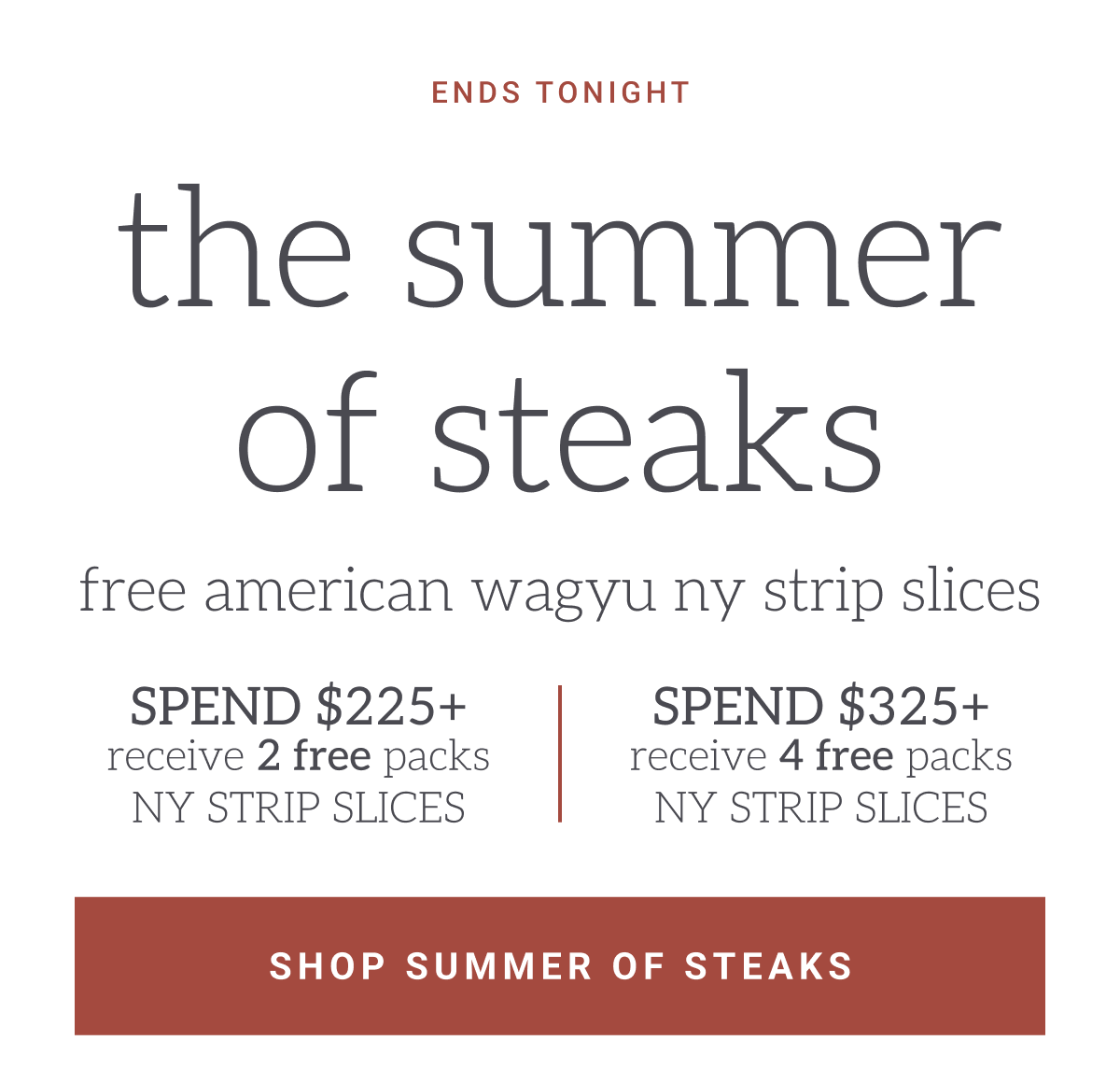 Summer of steaks offer details