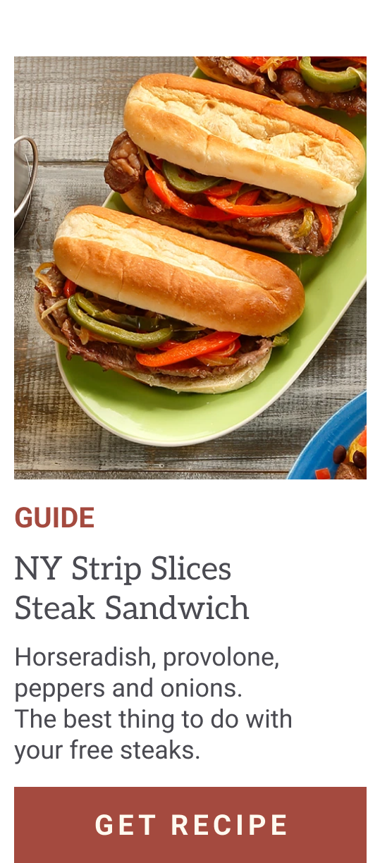 NY strip steak sandwich guide