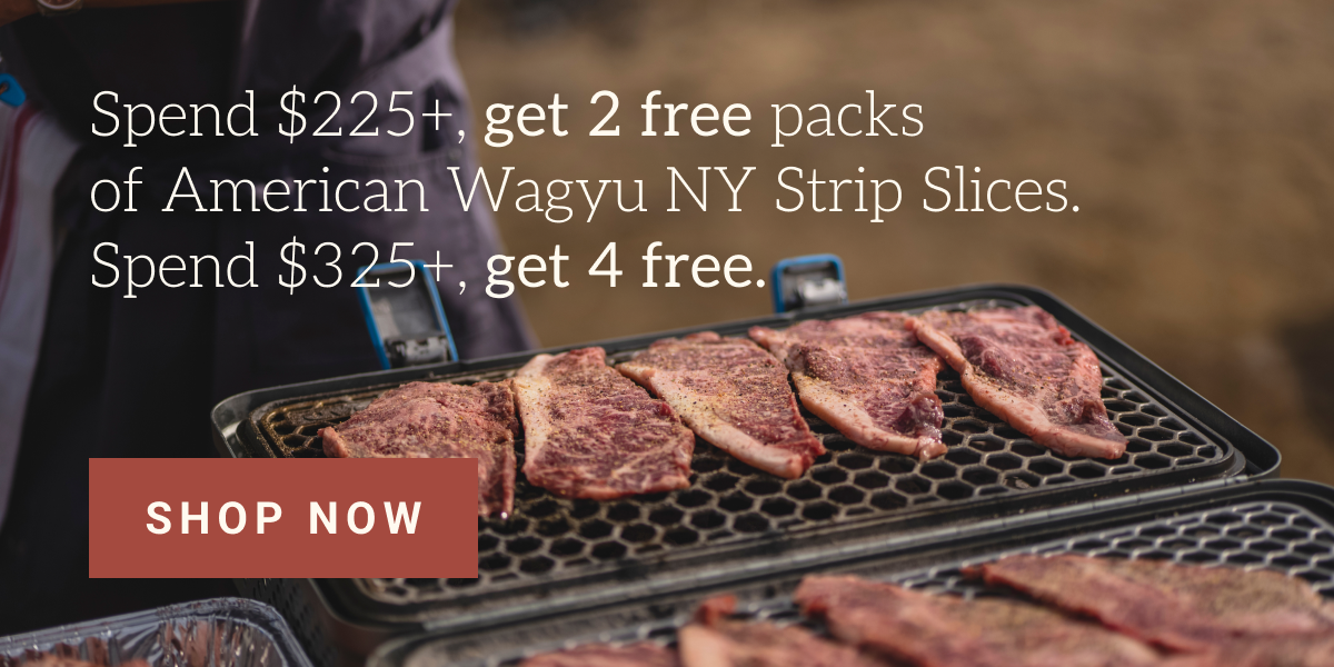 Free Wagyu strip slices promo
