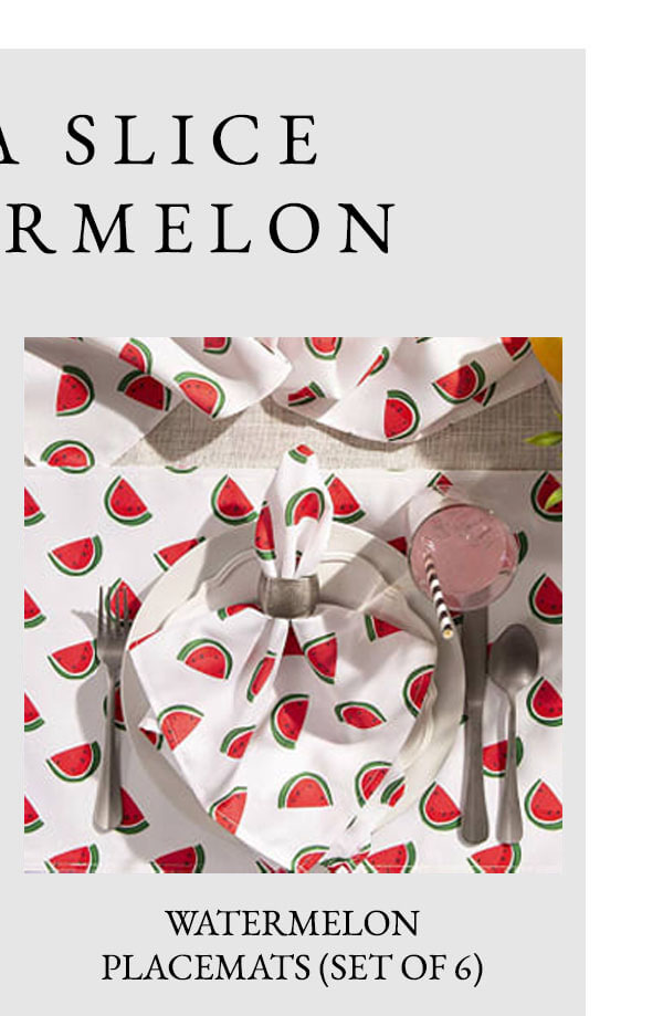 Watermelon Placemats (set of 6) | SHOP NOW
