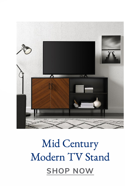 Mid Century Modern Bookmatch TV Stand | SHOP NOW