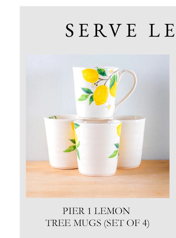 Pier 1 Lemon Tree Mugs | SHOP NOW