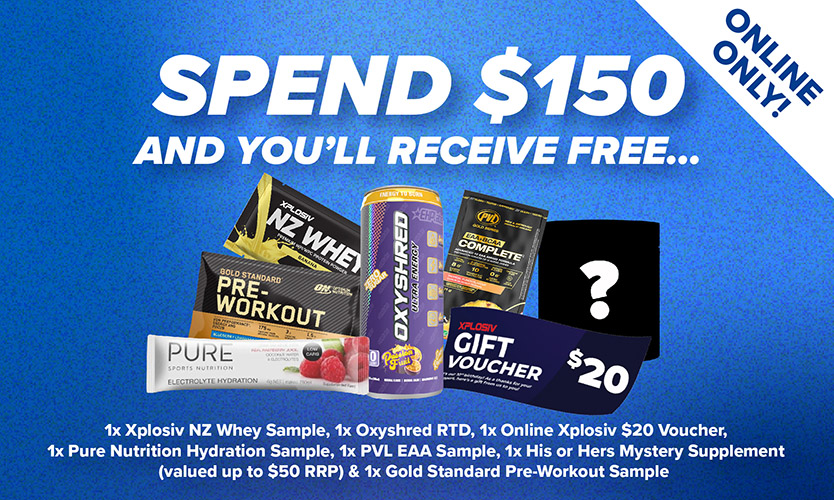 FREE GIFTS with every online order 60+ 🎁 Xplosiv Supplements