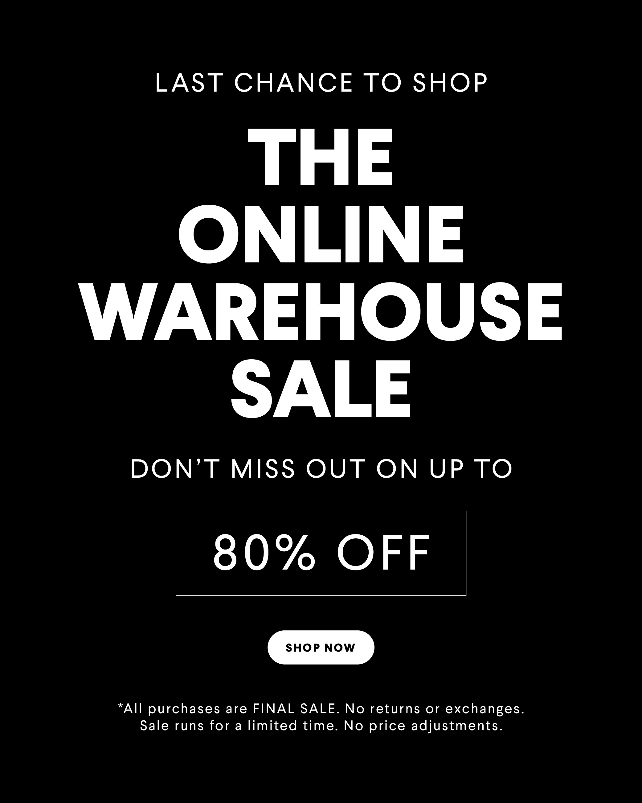 Online Warehouse Sale