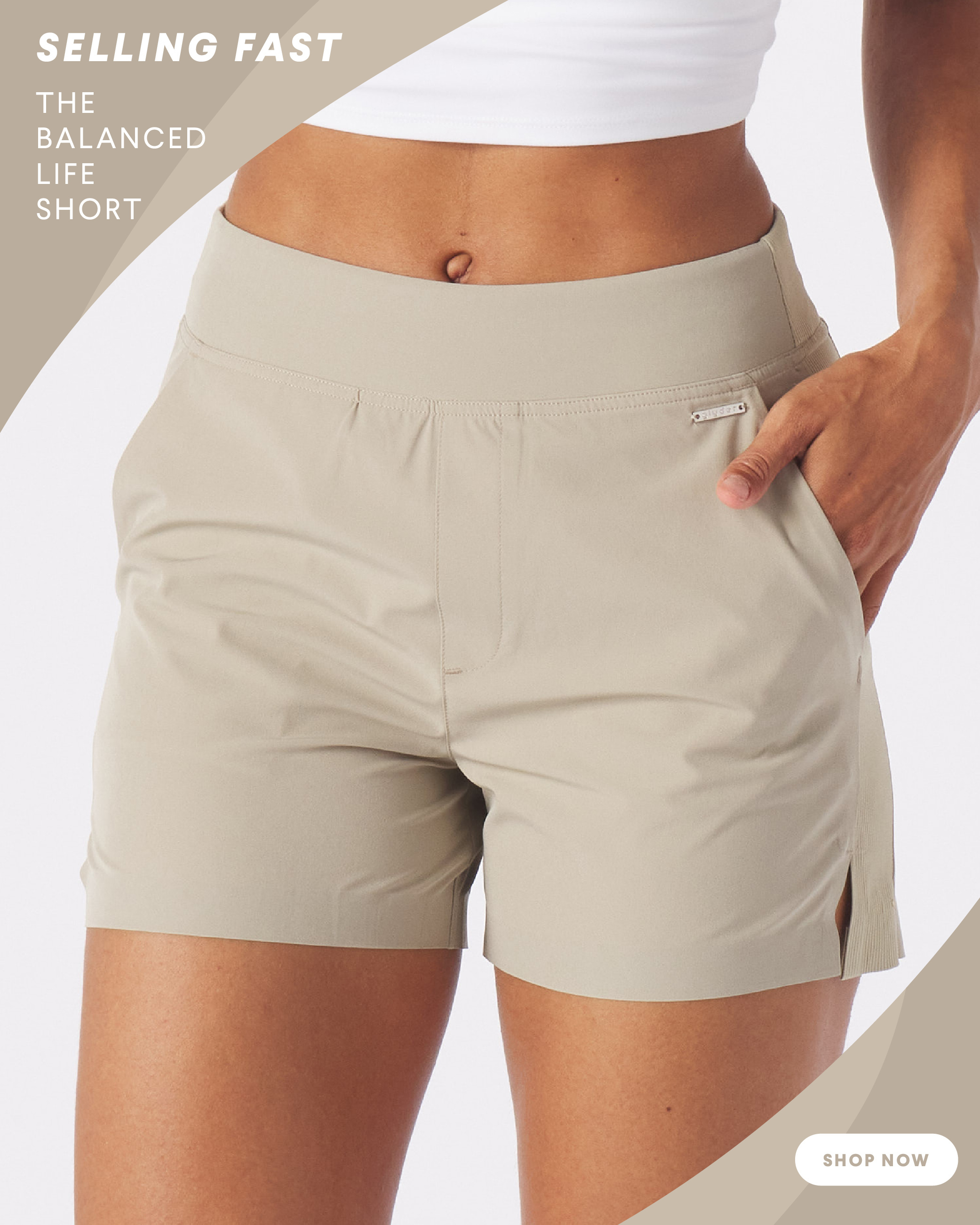 Balanced Life Short in Linen