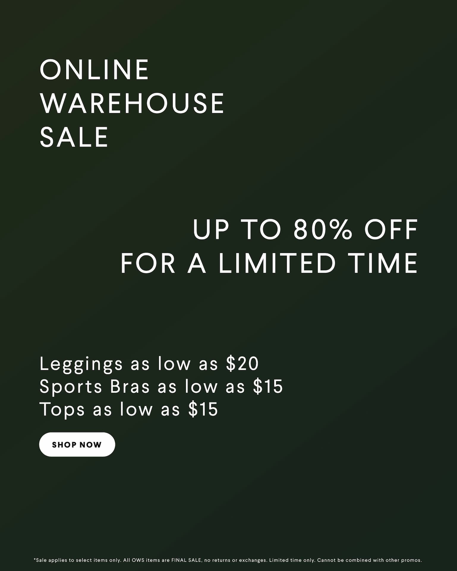 Online Warehouse Sale