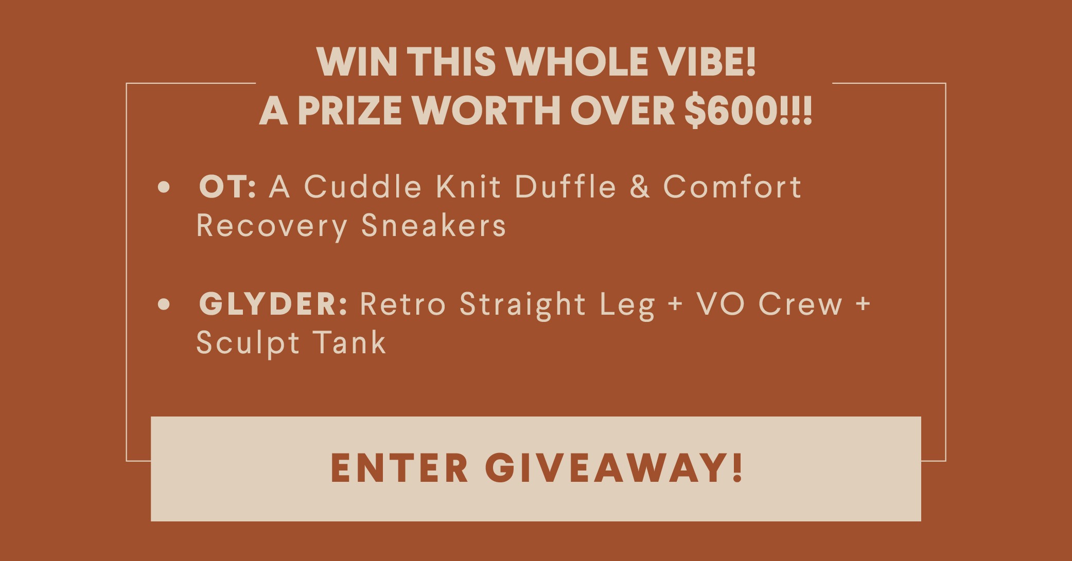 OT + Glyder Giveaway
