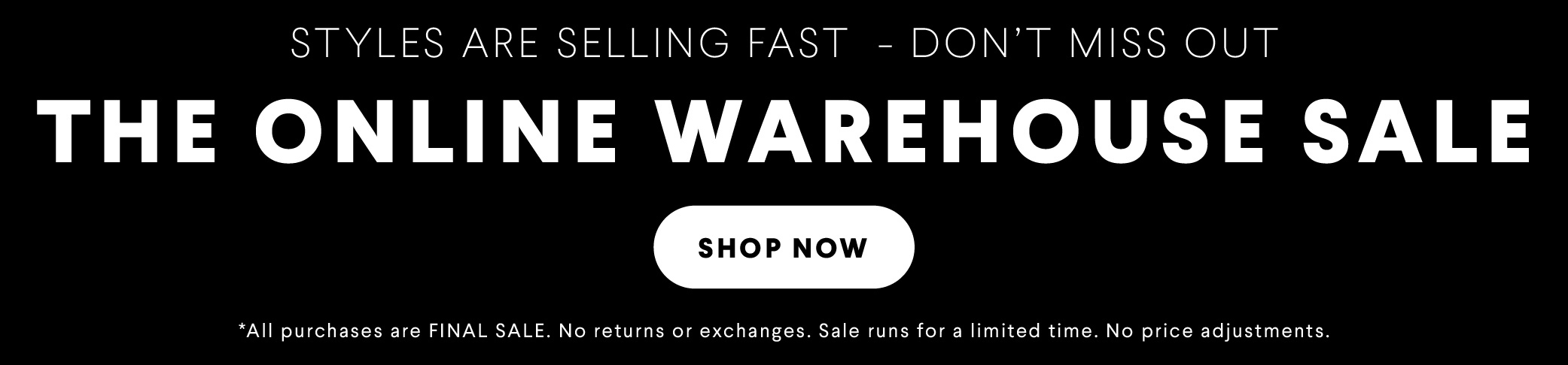 Online Warehouse Sale