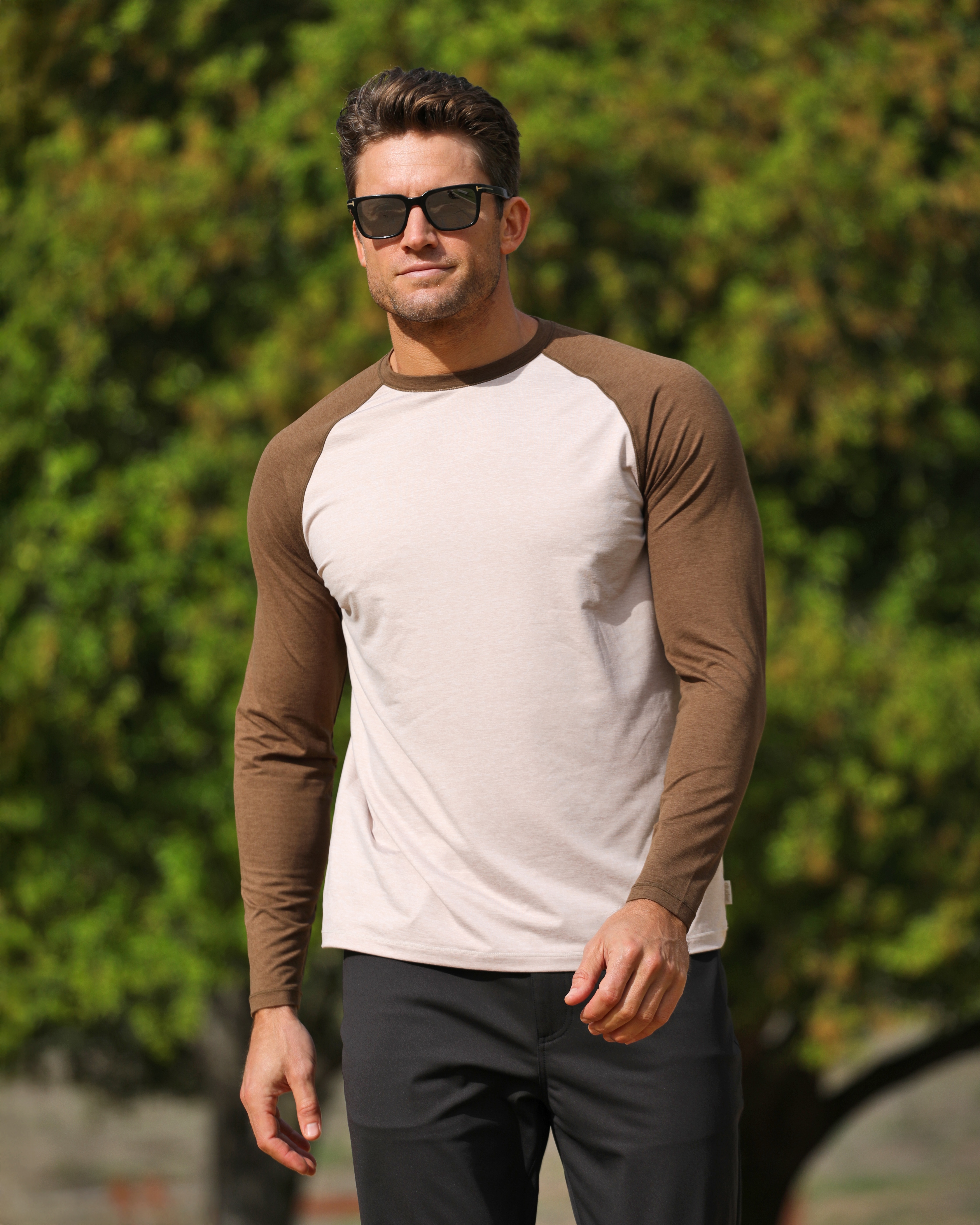 Slider Raglan Crew Neck