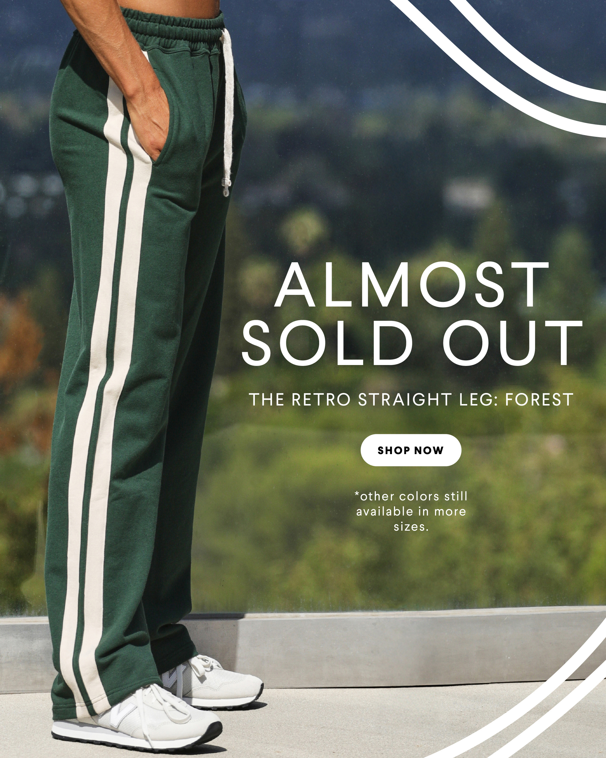 Retro Straight Leg in Forest