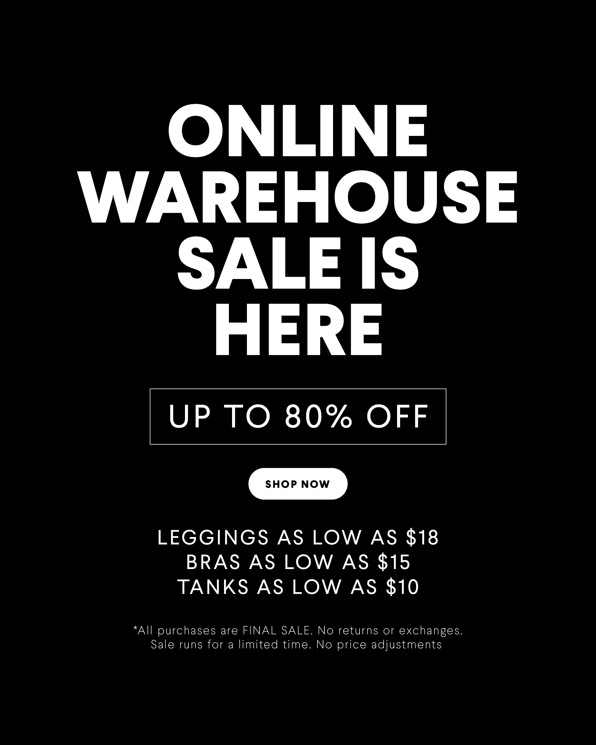 Online Warehouse Sale