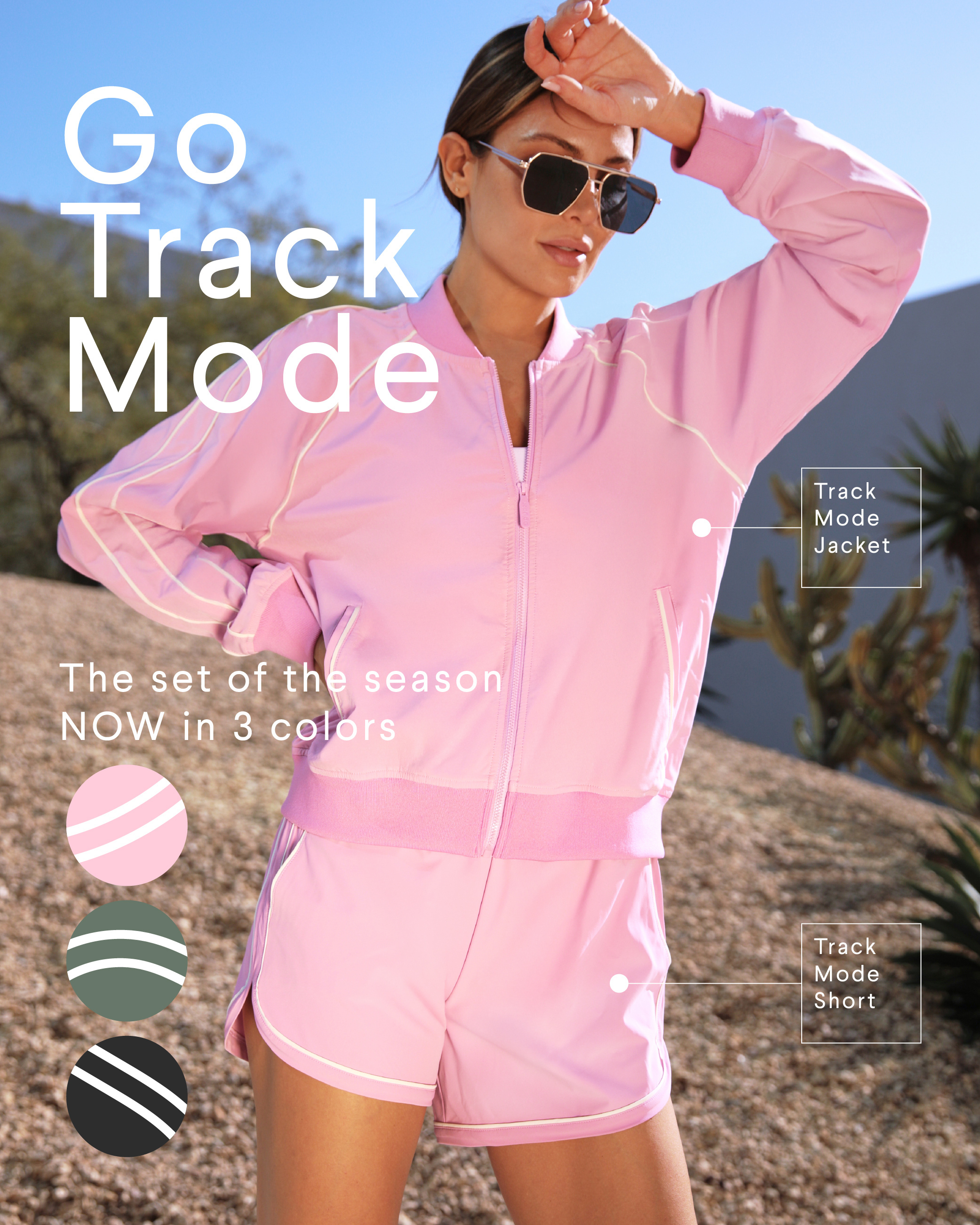 Track Mode Jacket in WIld Orchid