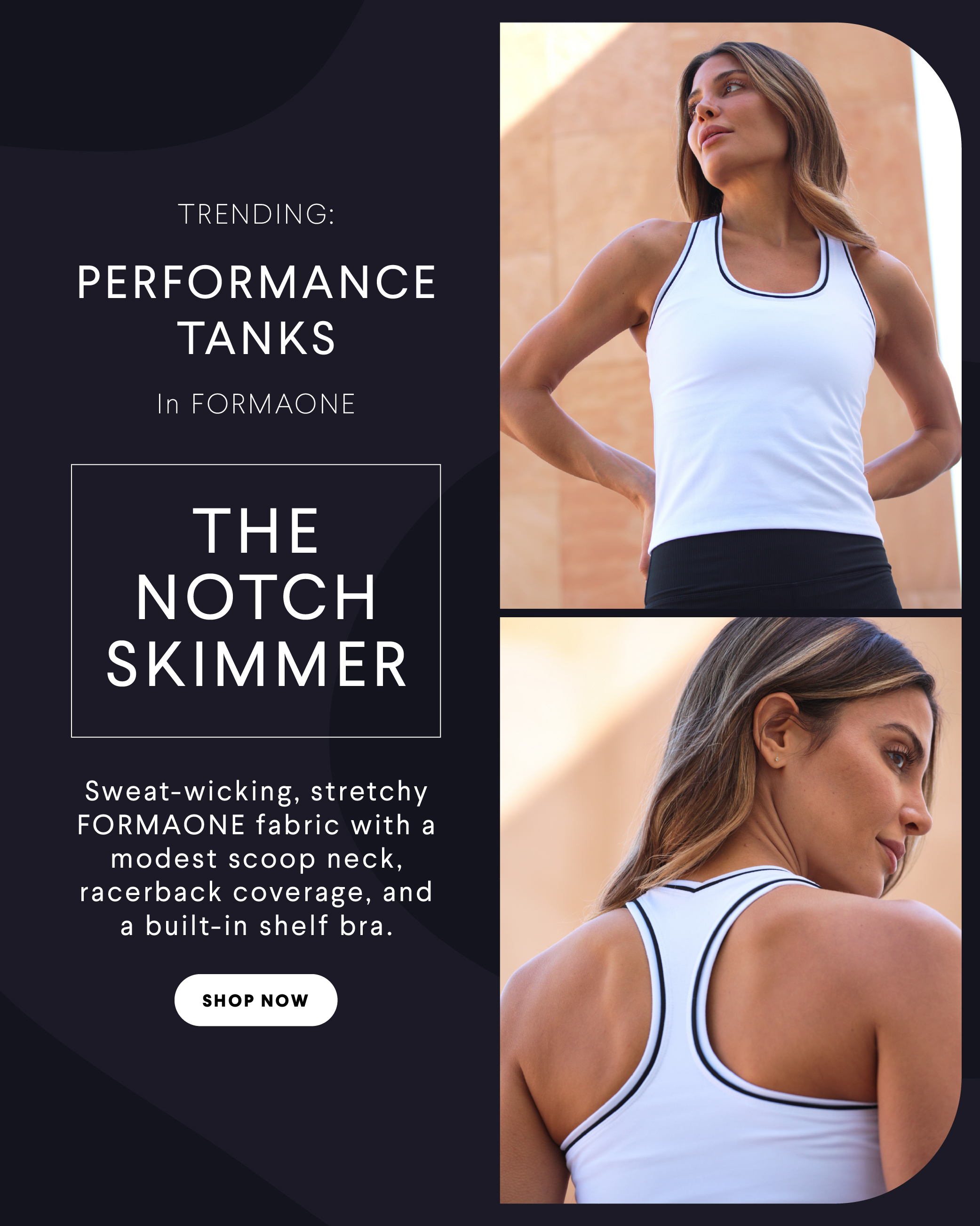 Notch Skimmer in White